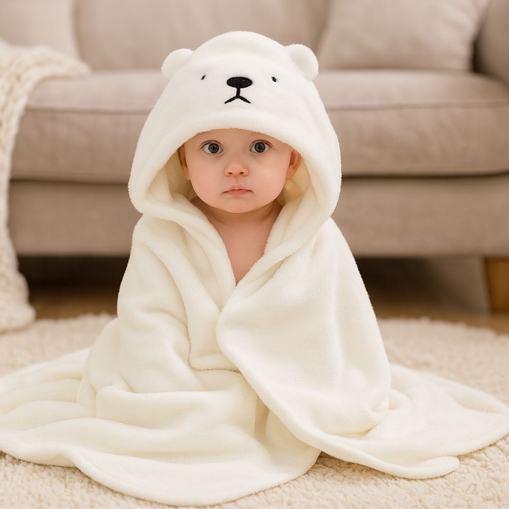 Soft Baby Bath Cape
