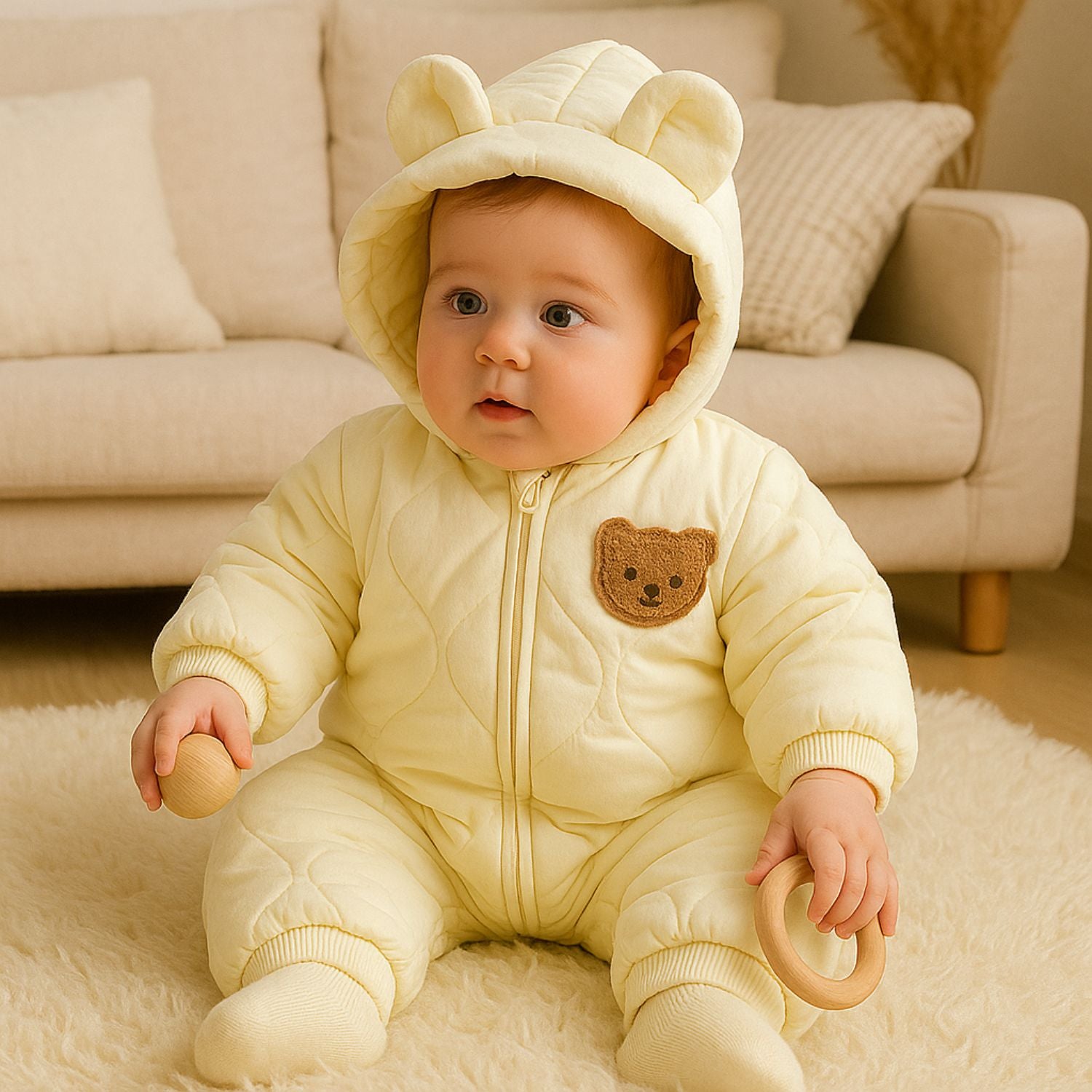 Lined Winter Baby Jumpsuit