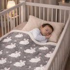 Winter Bunny Baby Blanket