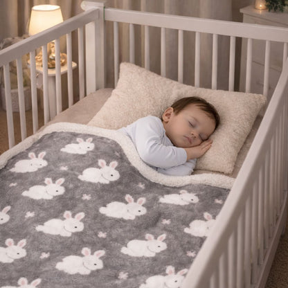 Couverture Bébé Hiver Lapin