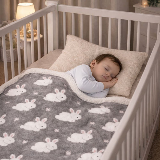 Couverture Bébé Hiver Lapin