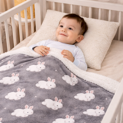 Couverture Bébé Hiver Lapin
