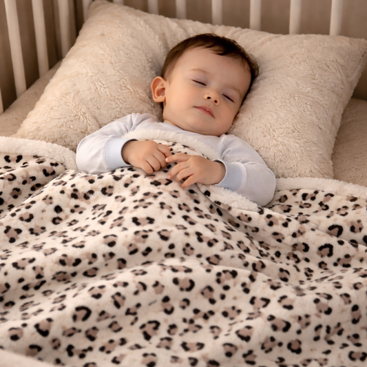Couverture Bébé Hiver Léopard