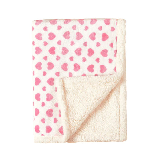 Couverture Bébé Hiver Coeur