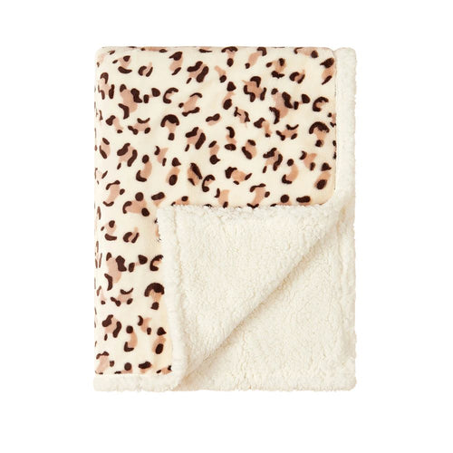 Leopard Winter Baby Blanket