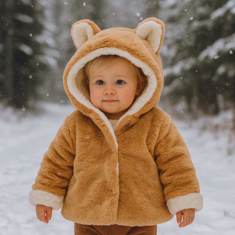 Baby Winter Polar Fleece Rabbit Coat