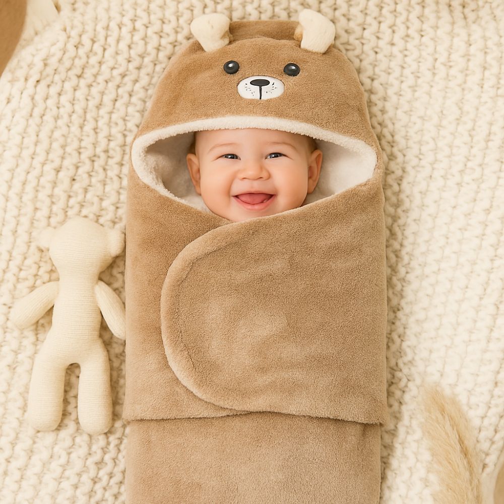 Baby Winter Angel's Nest Sleep Sack Bear