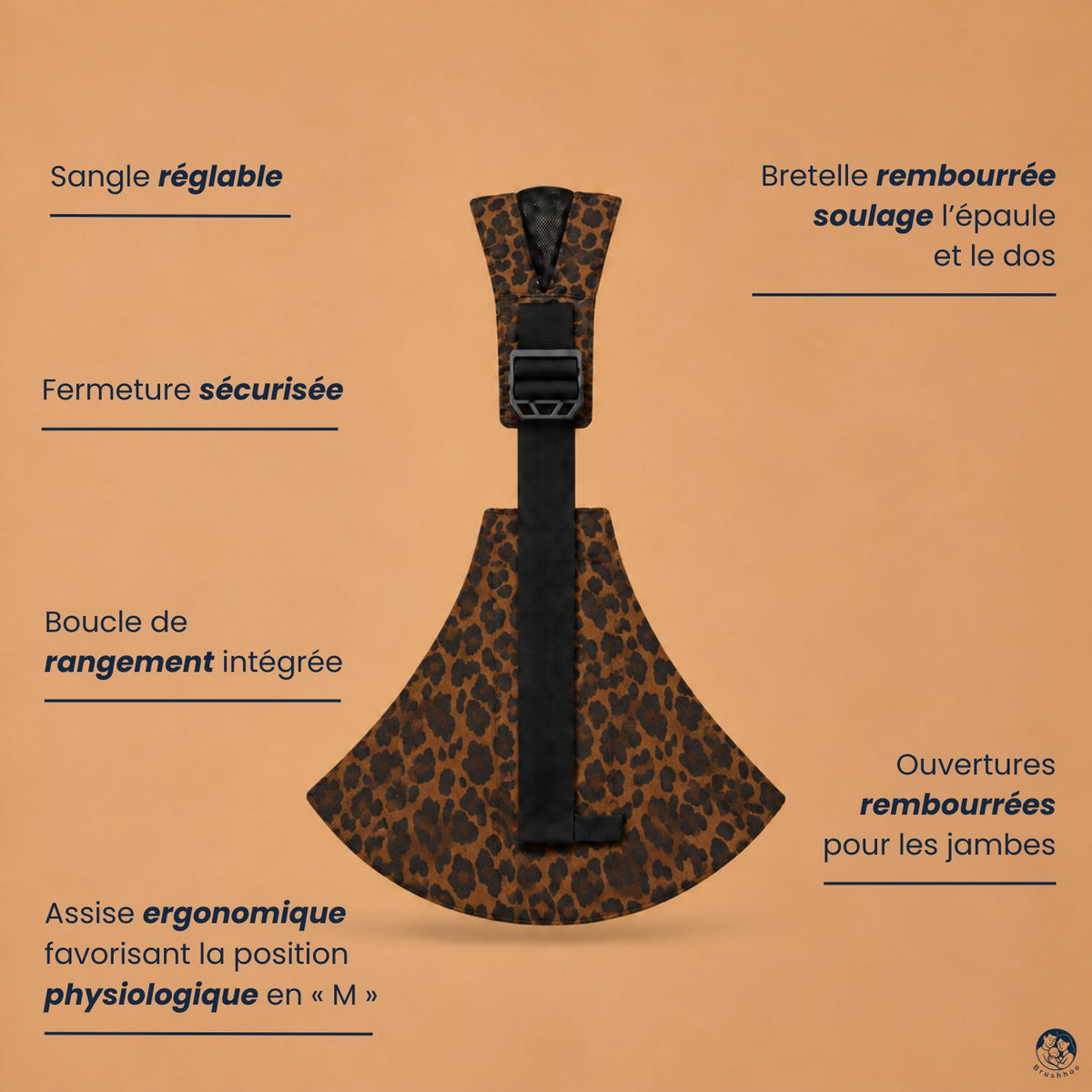 Porte-Bébé Sling Léopard