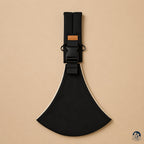 Porte-bébé sling noir marque brushhoo vue de face 