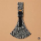 Porte bebe sling coloris léopard, vue de face