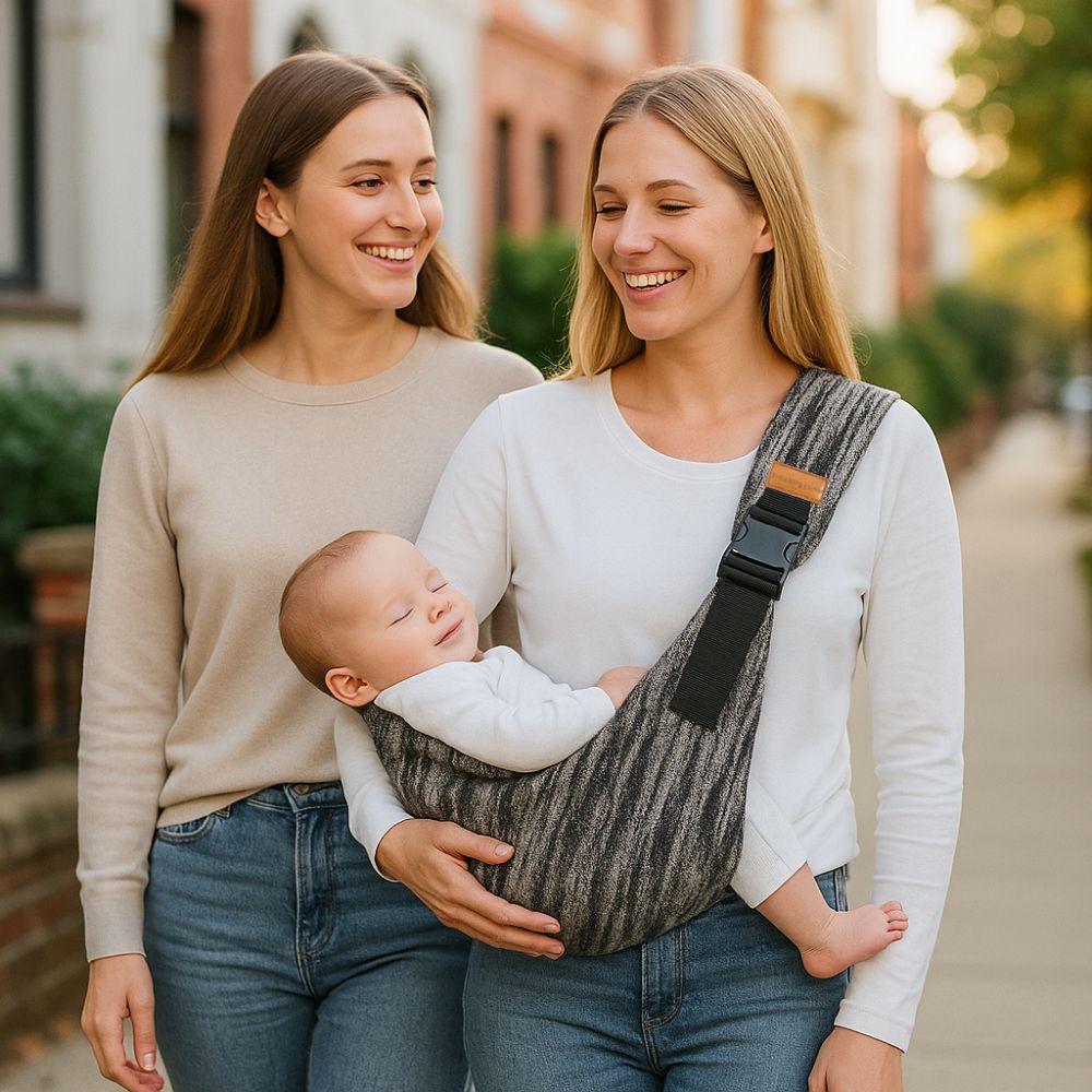 Porte-bébé bandoulière ergonomique Motifs