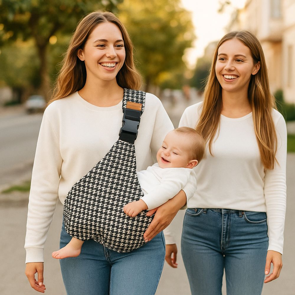 Porte-bébé bandoulière ergonomique Motifs