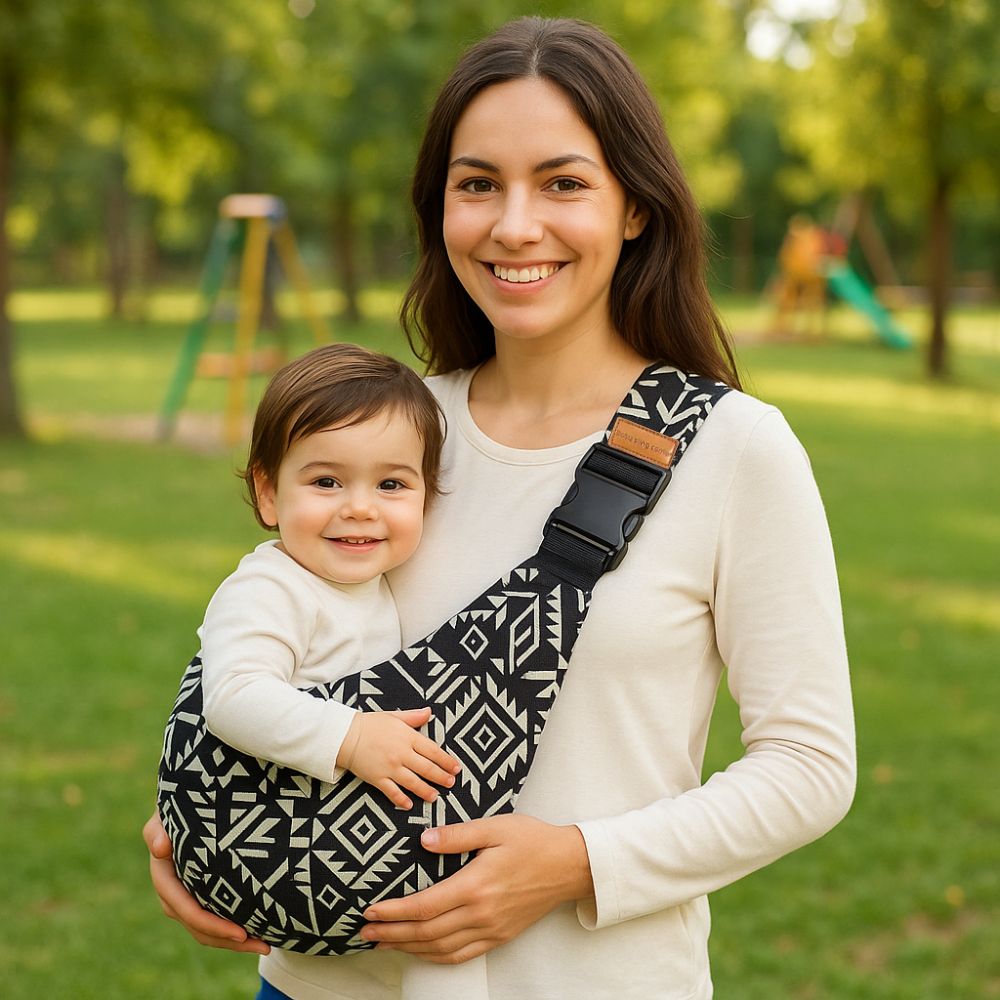 Porte-bébé bandoulière ergonomique Motifs