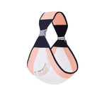Porte bébé sling portage latéral, couleur rose, matière respirante mesh, bretelle rembourrée, fermeture sécurisante et sangle ajustable