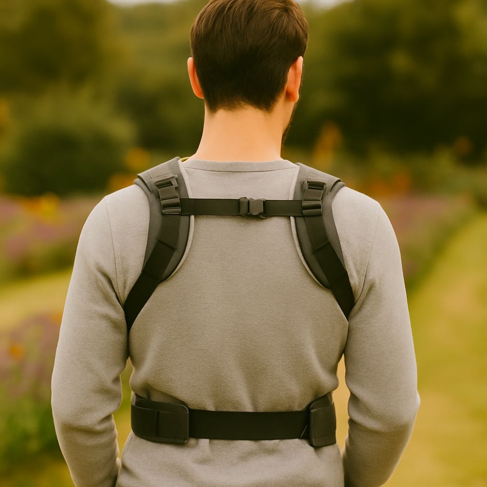 Porte-bébé ergonomique confort lombaire