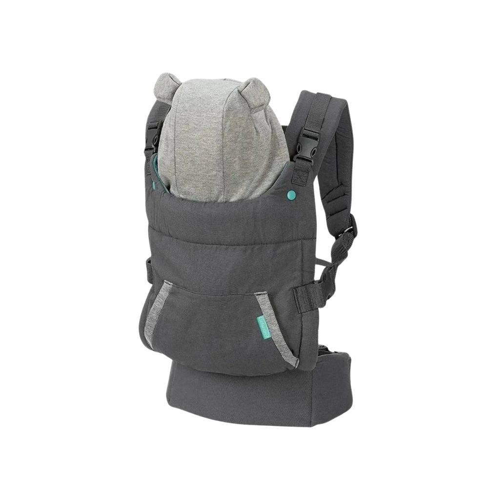 Porte-bébé physiologique multi-positions capuche