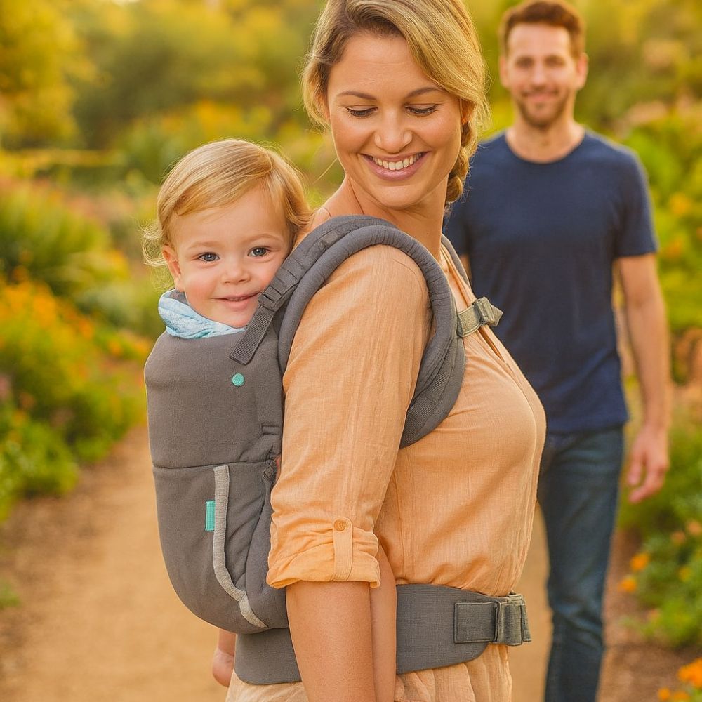 Porte-bébé physiologique multi-positions capuche