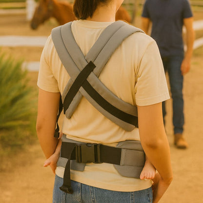 Porte-bébé ergonomique compact réglable