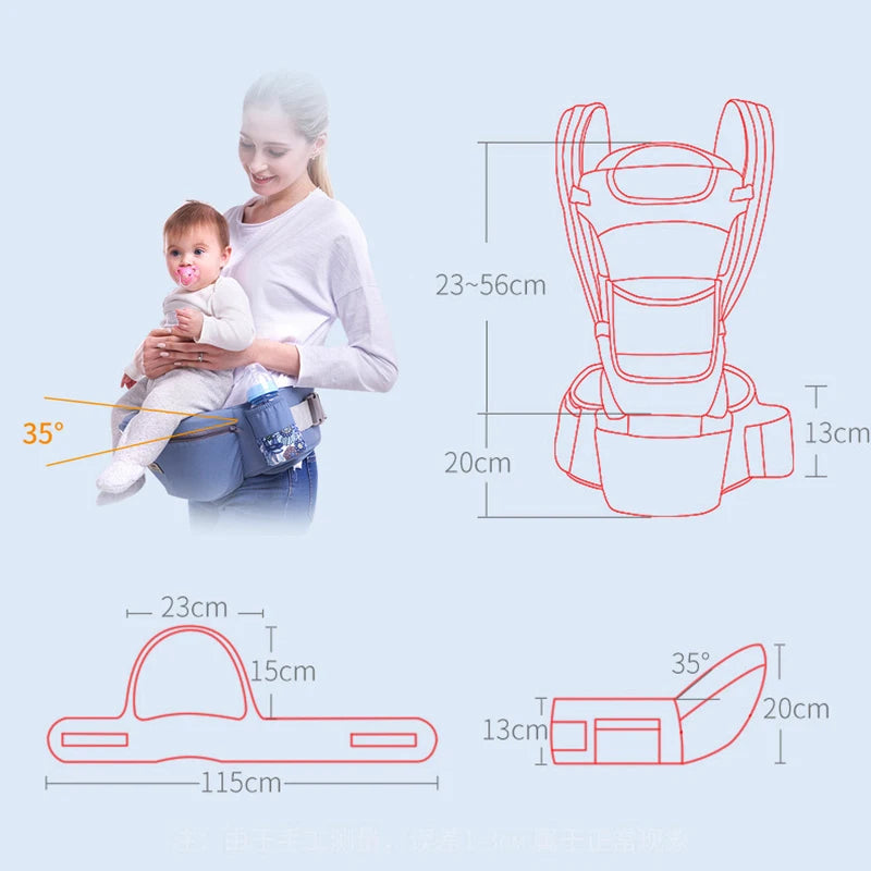 Porte-bébé physiologique sac de rangement