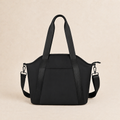 Black Leather Baby Changing Bag