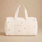 Sac à langer bébé brodé matelassé Brushhoo motif tulipes