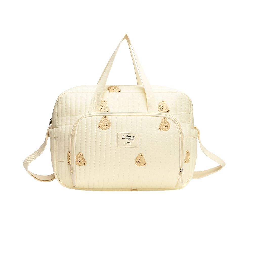 Embroidered Diaper Bag with Pocket