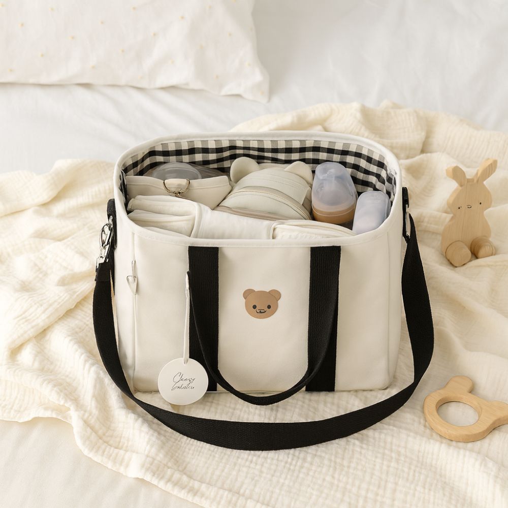 Sac à Langer Ourson Beige