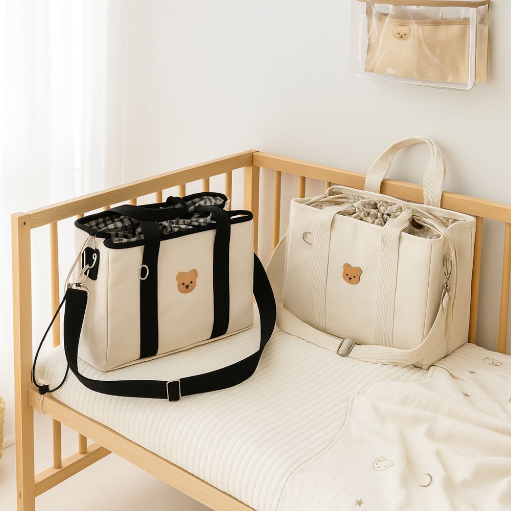 Sac à Langer Ourson Beige