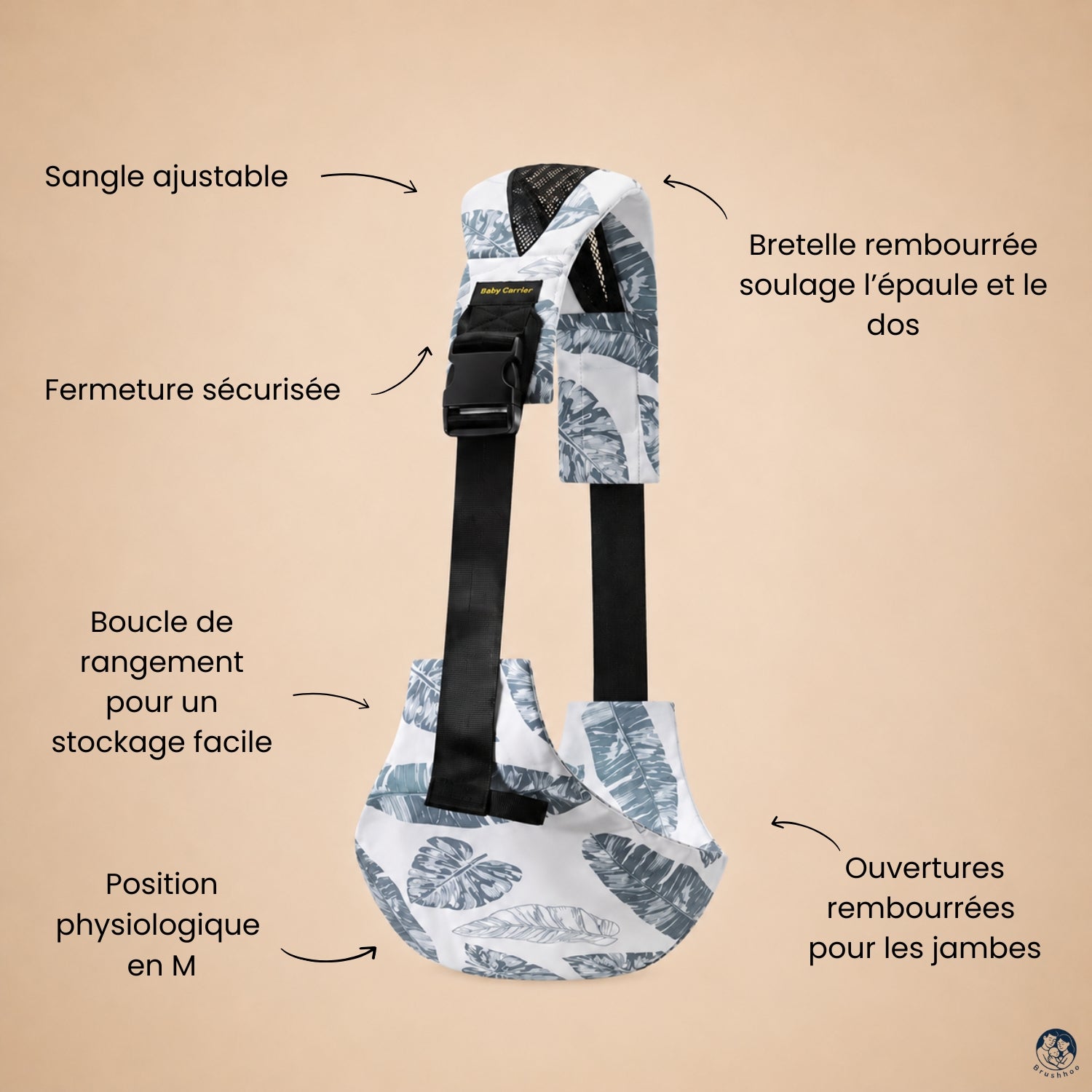 Porte-Bébé Sling Palmier
