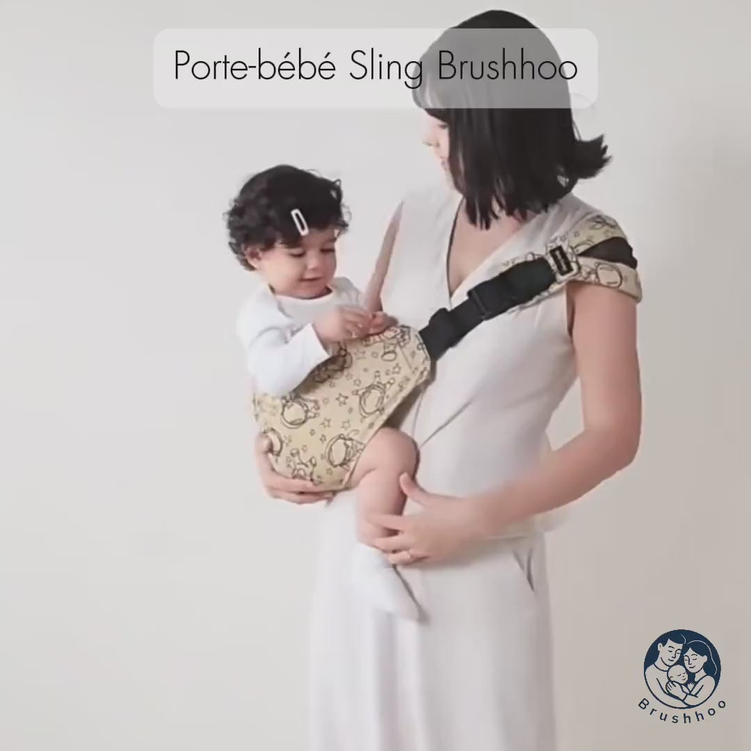 Porte-Bébé Sling Léopard Olive
